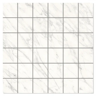 Marmor Mosaik Klinker Ares Vit Blank-Polerad Rak 30x30 (5x5) cm